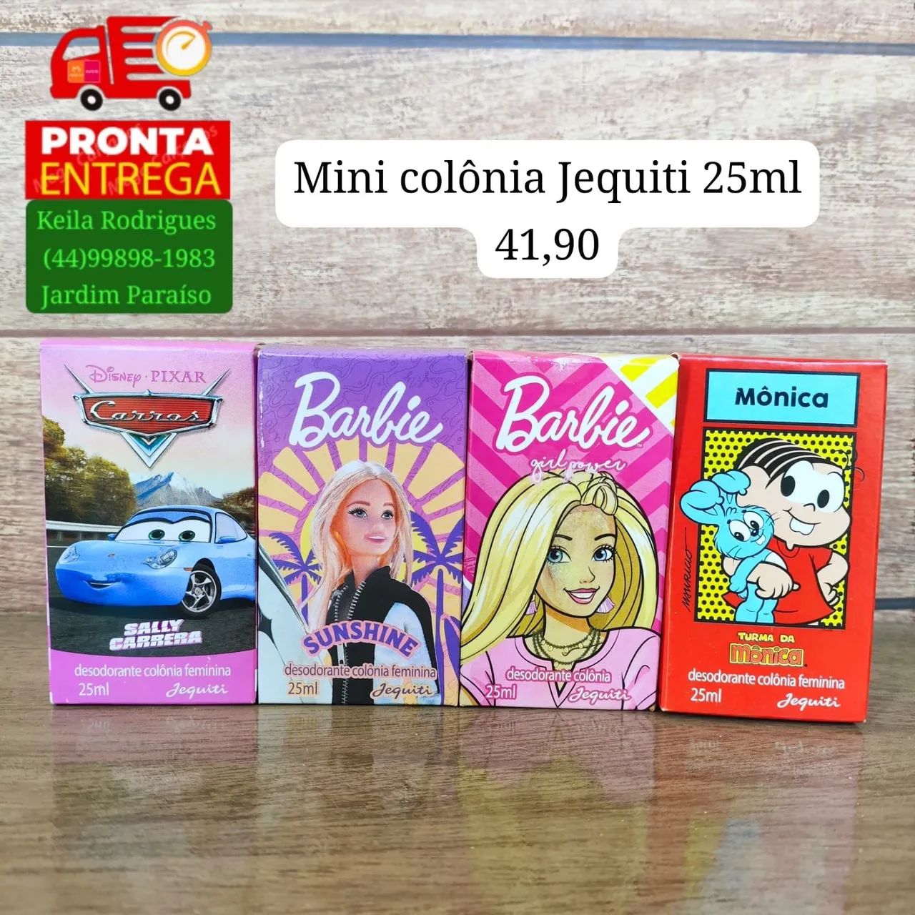 Colônia infantil Jequiti 25ml pronta entrega 