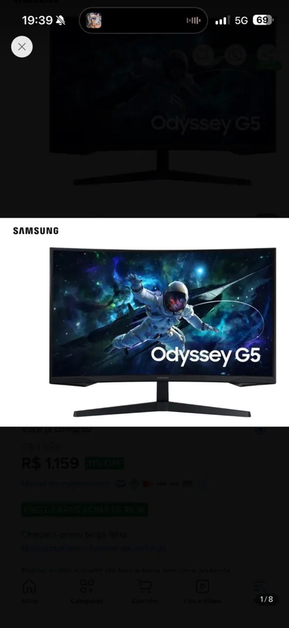 Monitor Odyssey g5  - Foto 2
