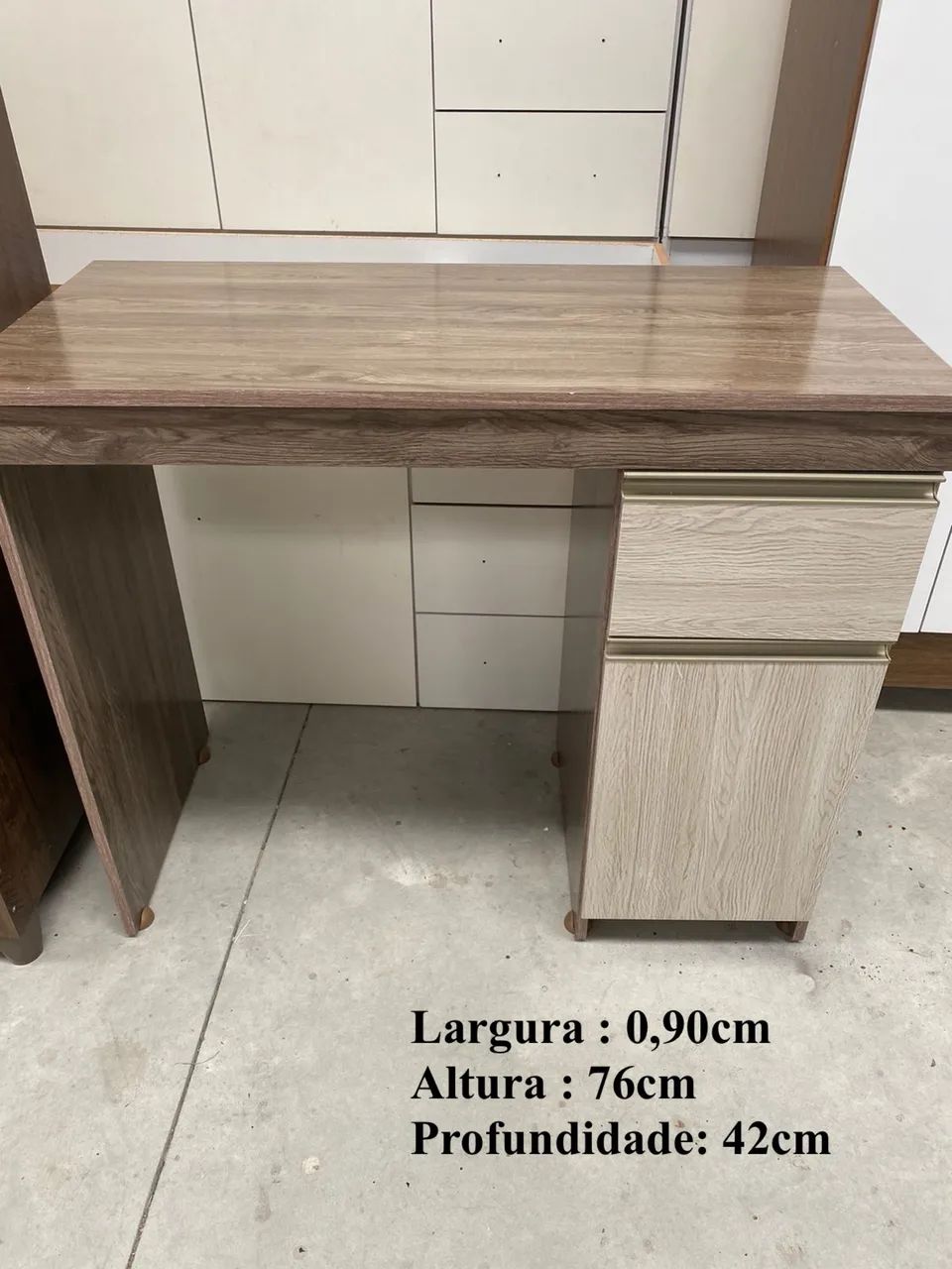 Escrivainha 90cm bege 