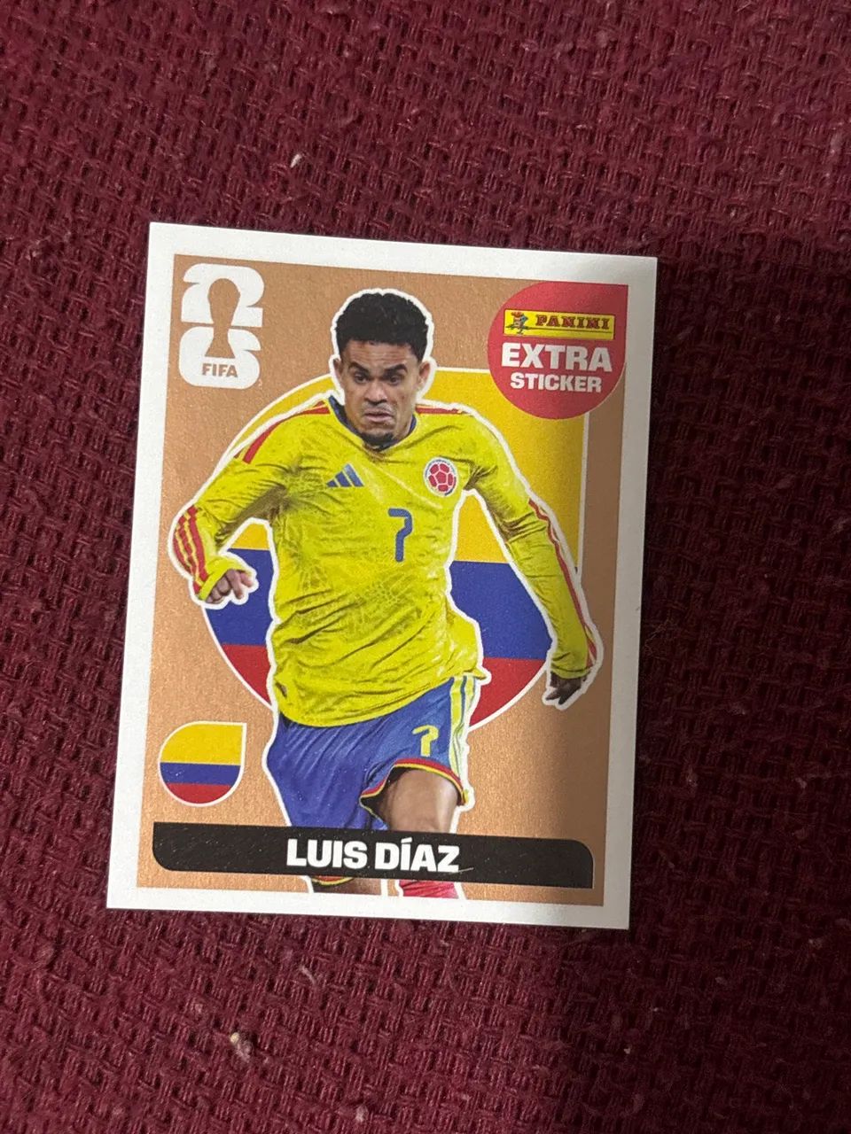 Figurinha extra sticker Luis Díaz