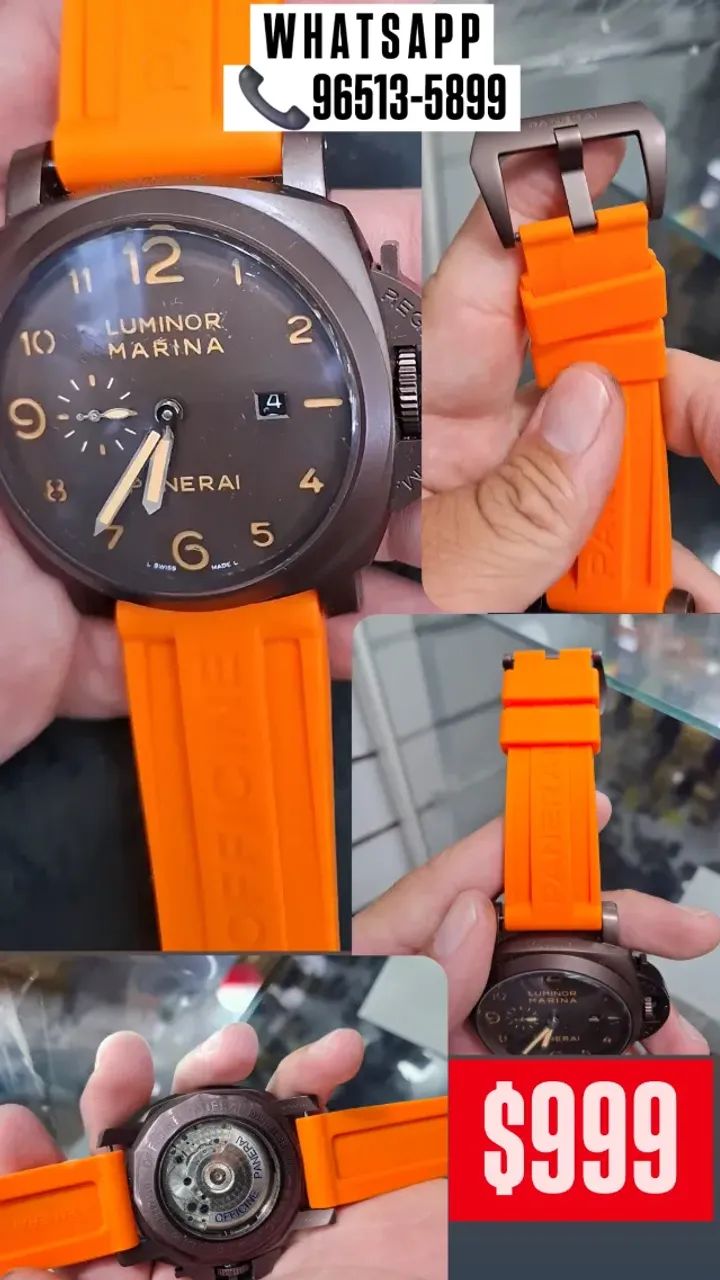 Relógio PANERAI LUMINOR MARINA AUTOMÁTICO QUALIDADE AAA+ - Foto 2