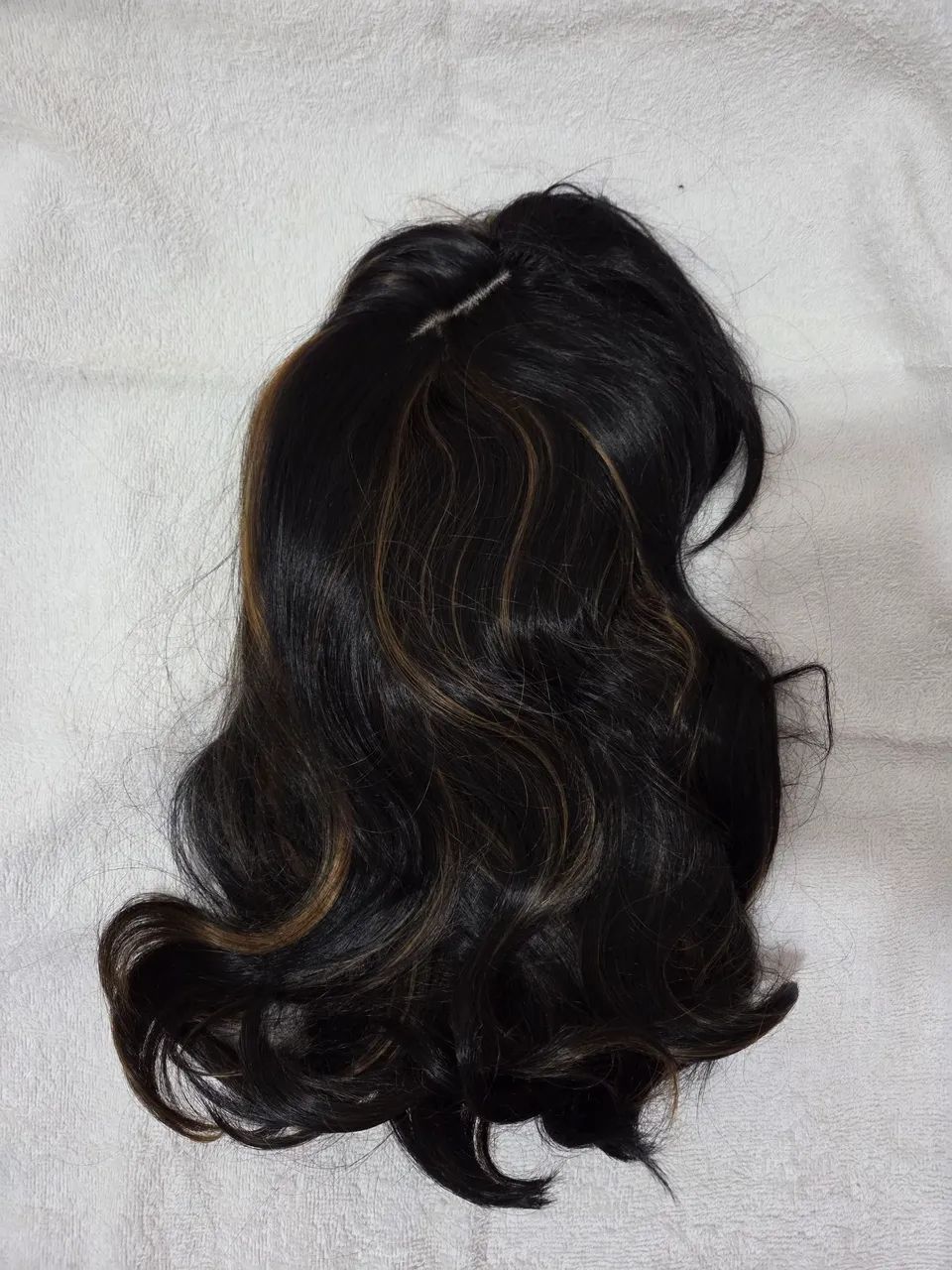Lace castanho escuro com mechas