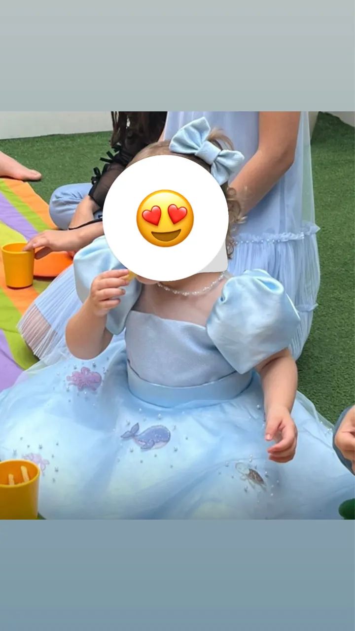Vestido fundo do mar 