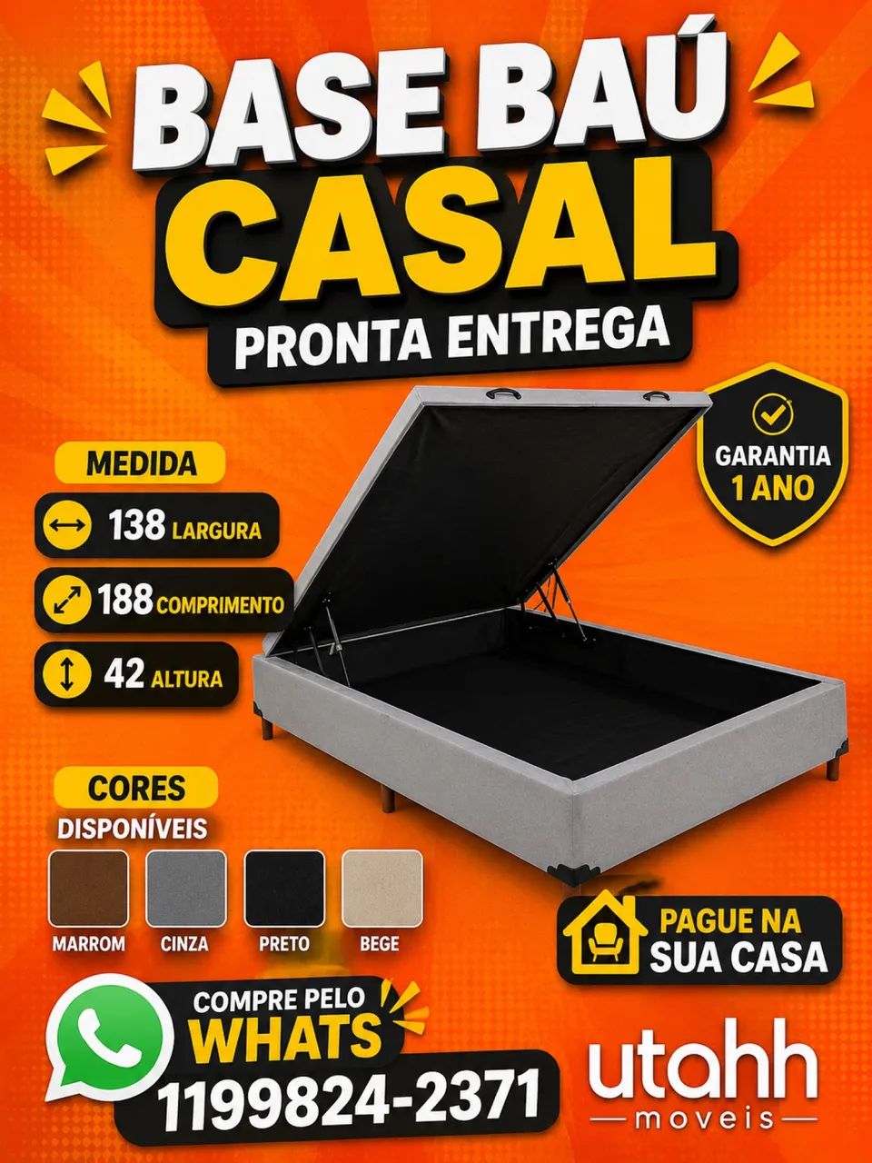 BASE BAÚ PROMOÇÃO DD FÁBRICA APENAS 449,00