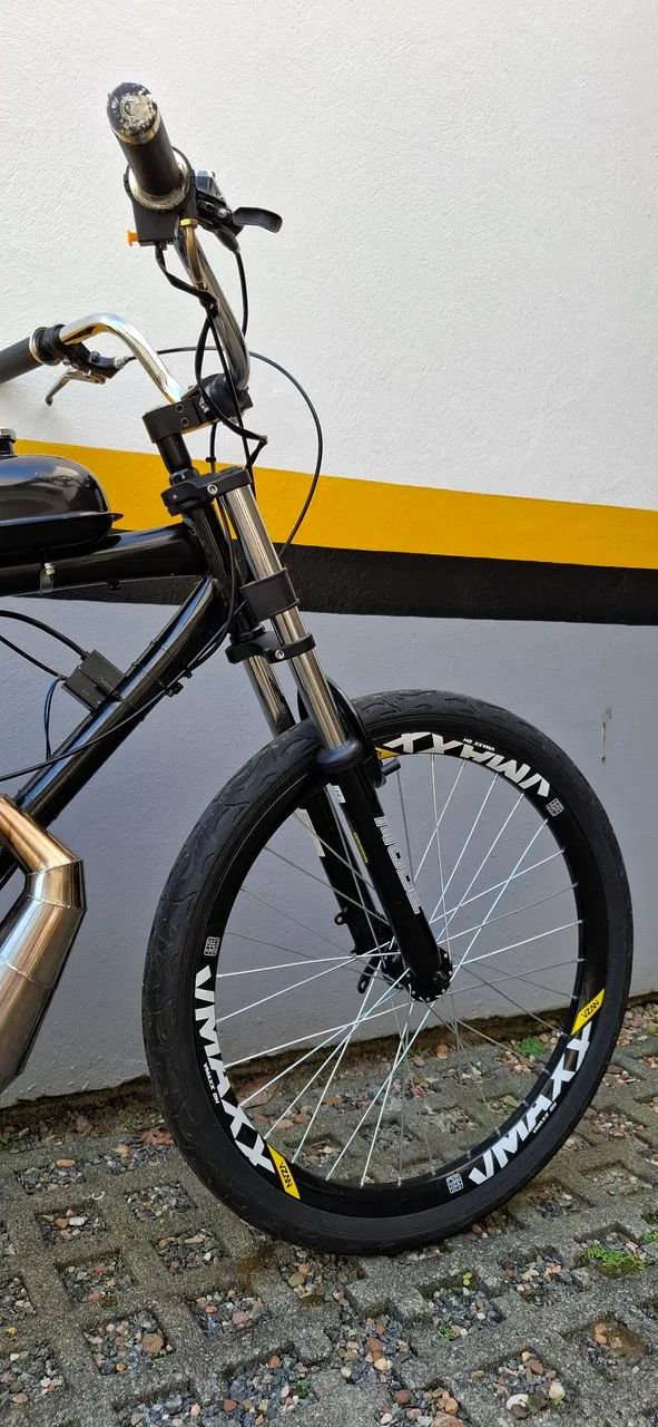 Bicicleta Motorizada Semi Nova 100CC ARO 26 - Foto 3