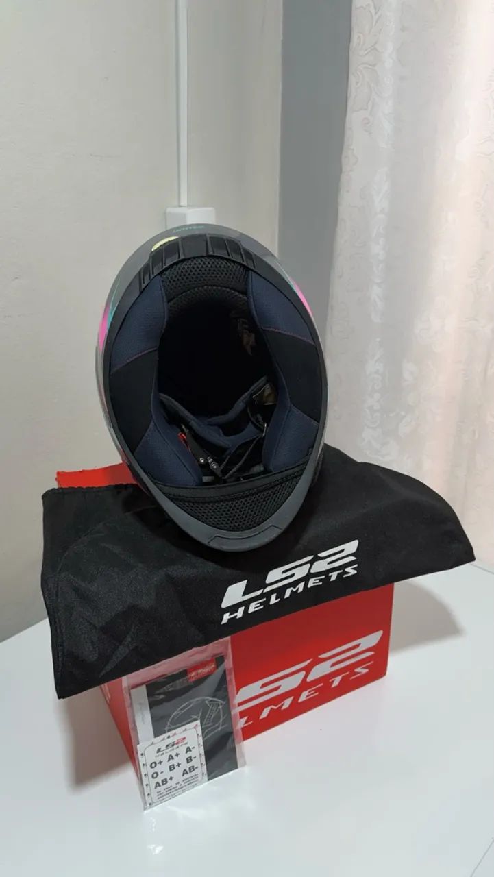 LS2 FF358 DRAZE CINZA E PINK TAM 58 - Foto 5
