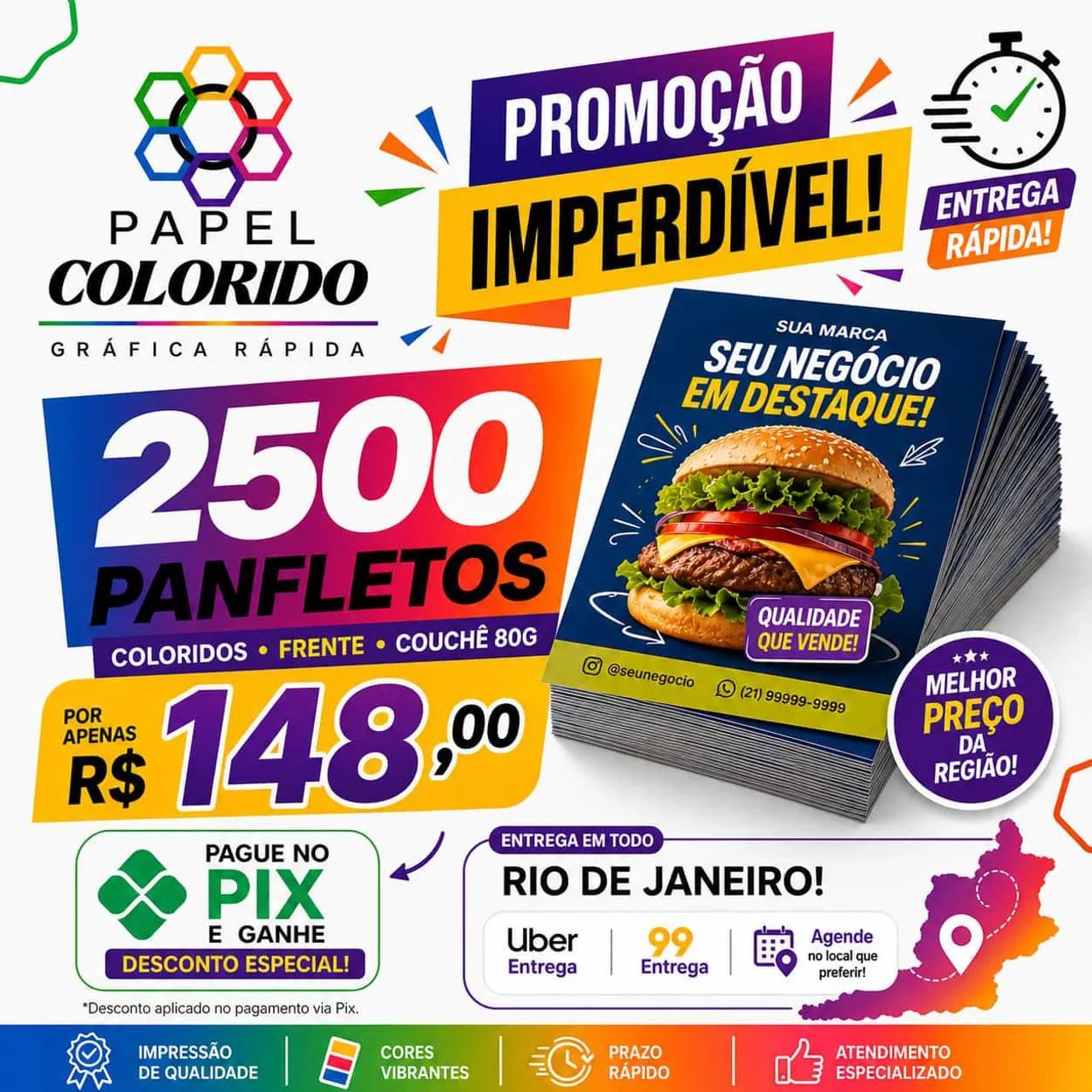 Gráfica papel colorido  - Foto 3