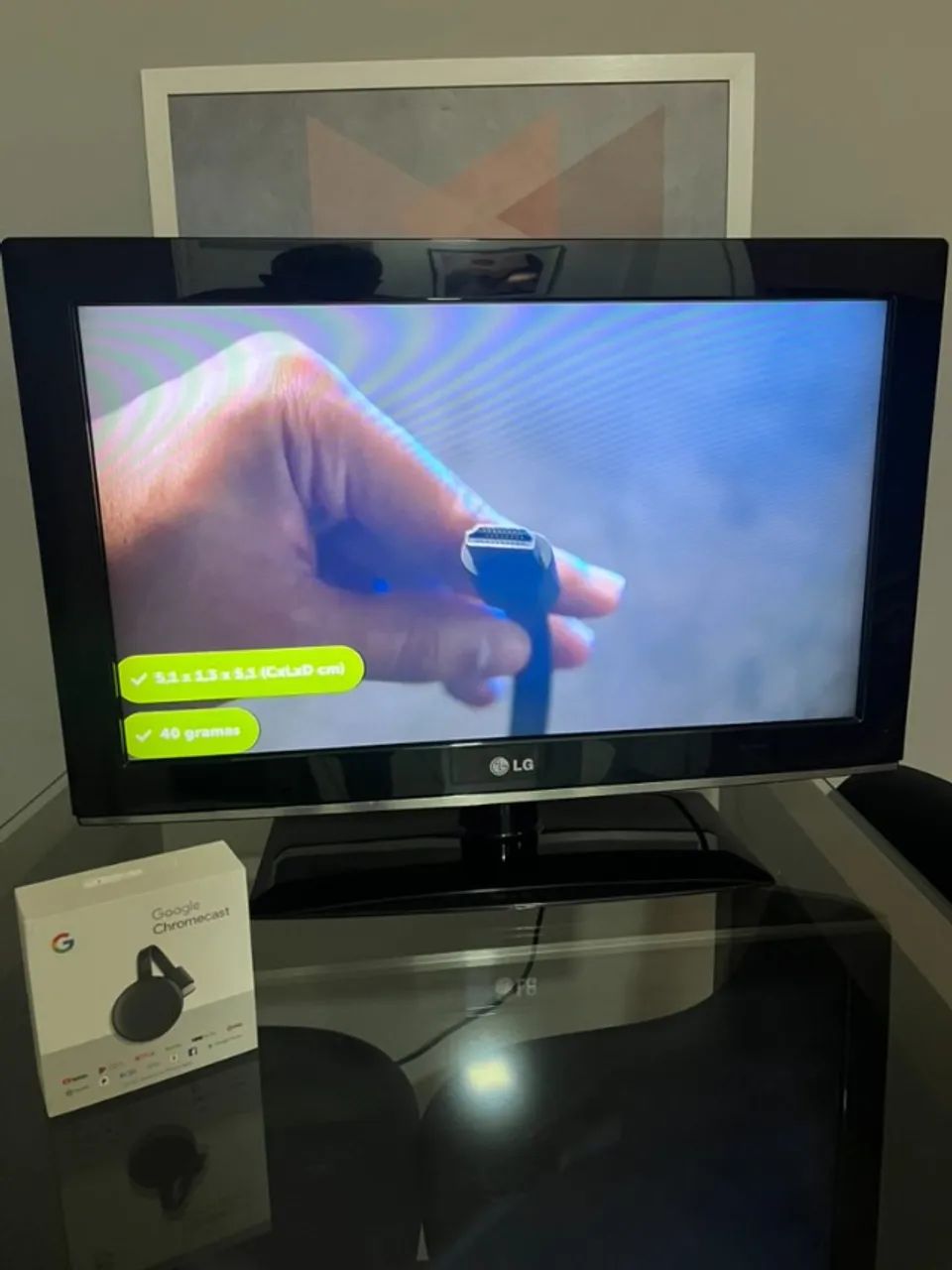 Chromecast 3 - transforme sua TV normal em Smart. - Foto 4