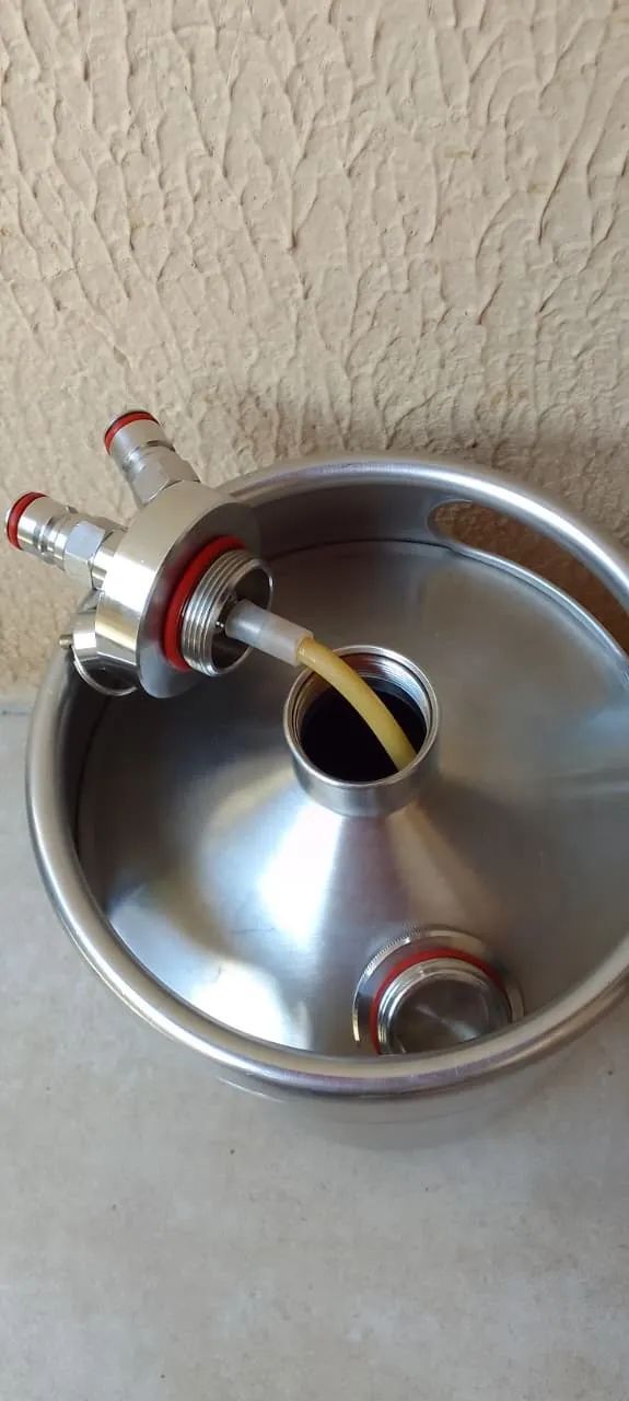 Barril inox mini keg 5 litros completo - Foto 2