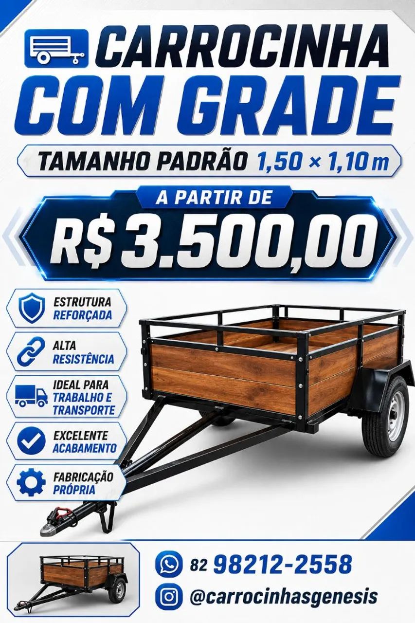 Carrocinha com Grade