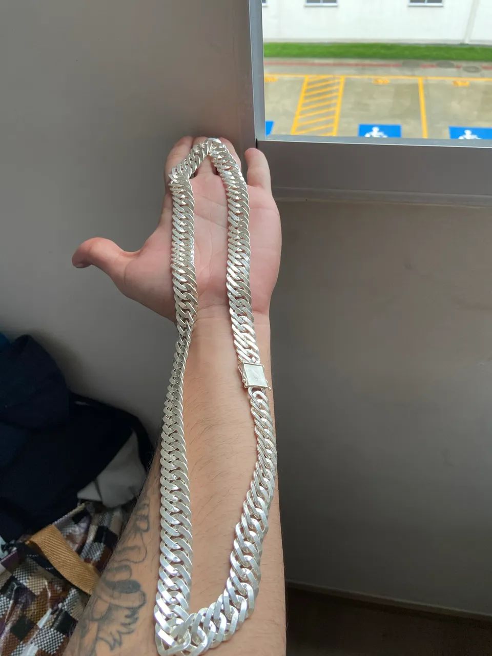 VENDO CORRENTE PRATA ELO DUPLO 925!!