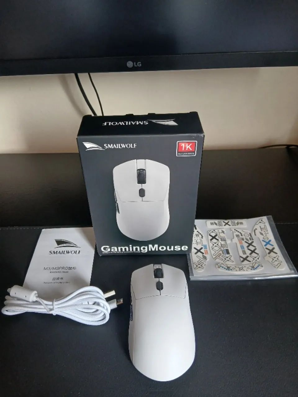 Mouse Gamer Sem Fio Smailwolf M3 Tri Mode - Foto 3