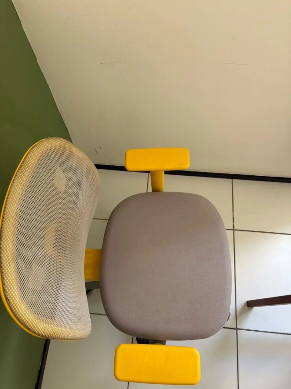 Cadeira de Escritório Flexform Dot Amarela  - Foto 5