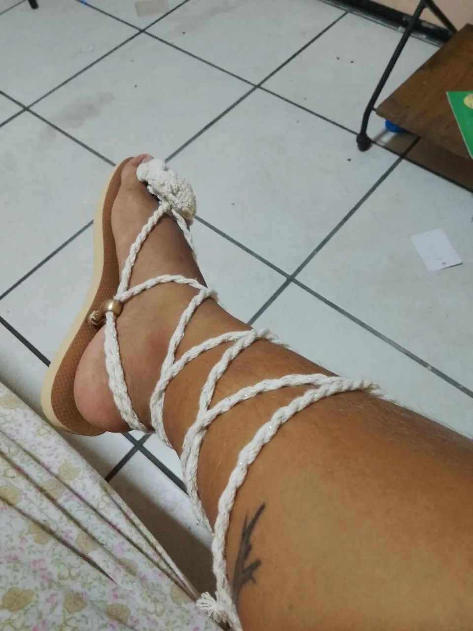 Havaianas de Crochê  - Foto 3