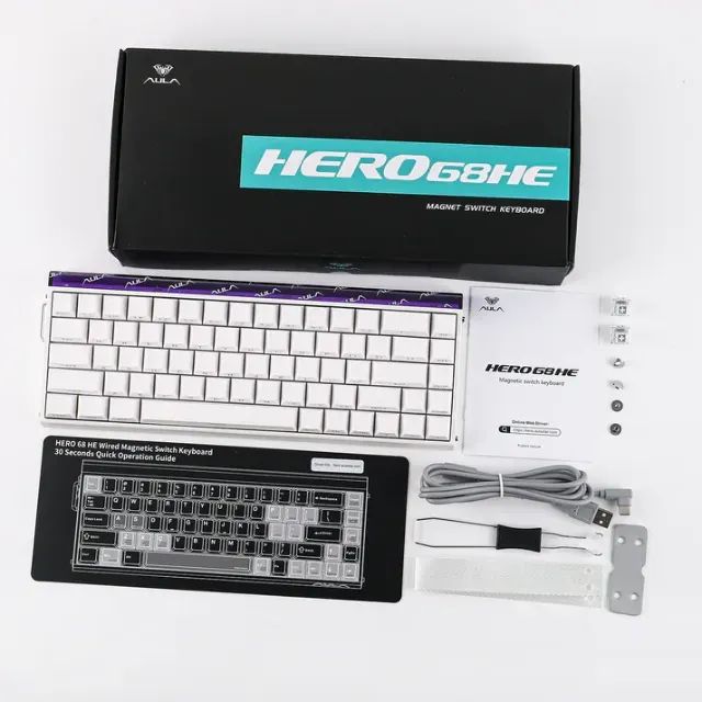 (NOVO) AULA HERO 68HE - Teclado Magnético