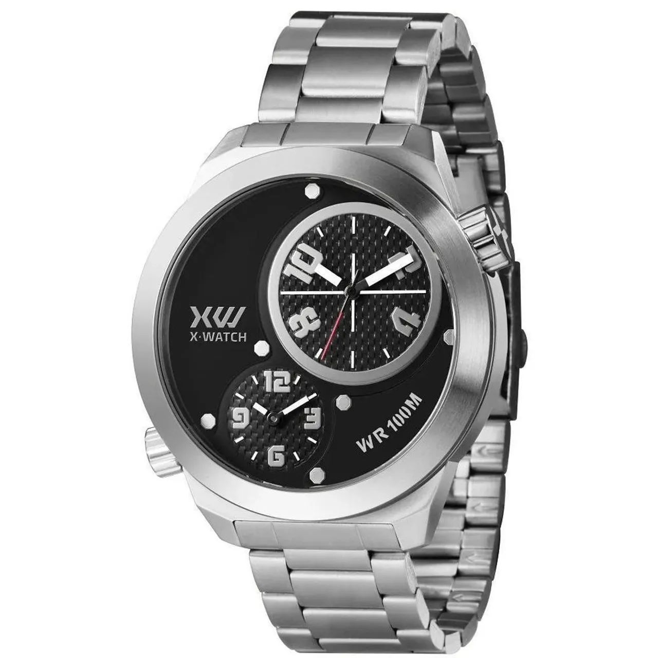 Relógio X-WATCH Dual time Inox - Foto 2