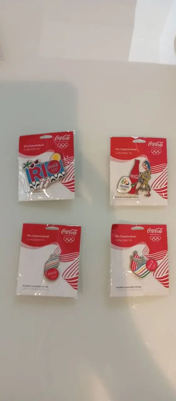 Kit com 4 Pins Olimpíadas 2016
