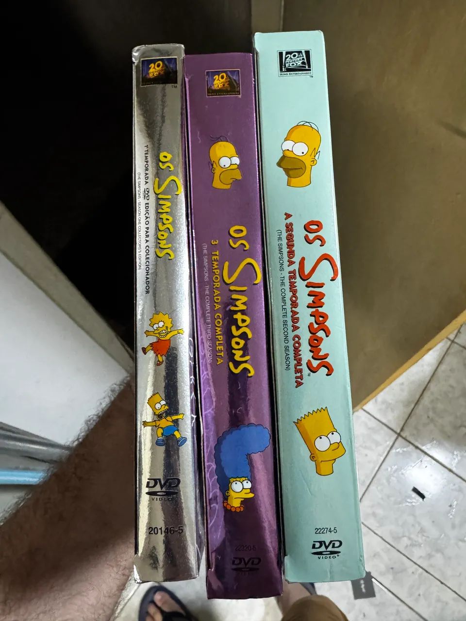 DVD Original Serie Os Simpsons - Primeira, Segunda e Terceira temporada 