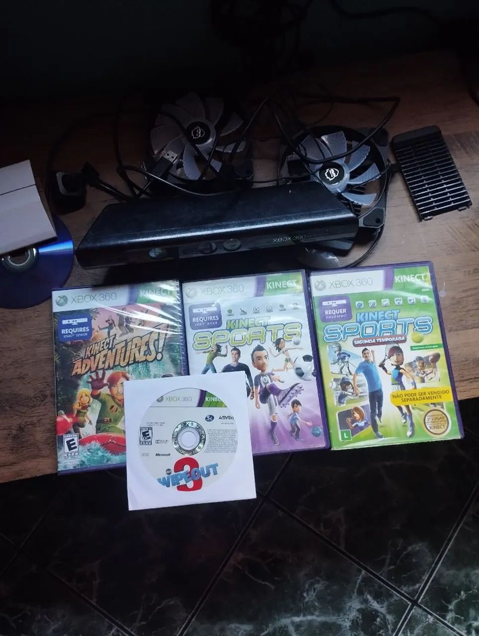 Kinect com 4 jogos originais 