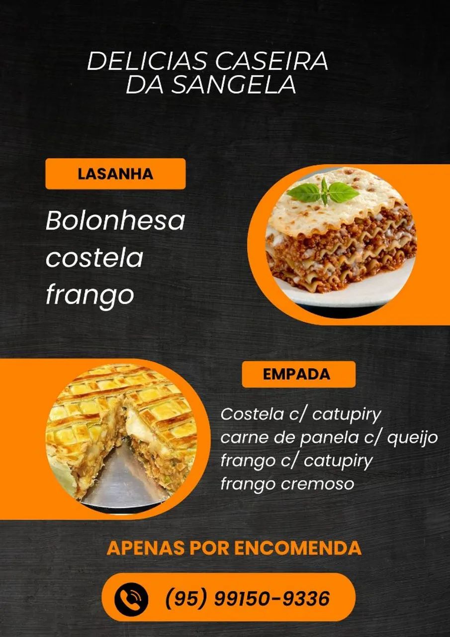 Delícias caseiras da sangela 