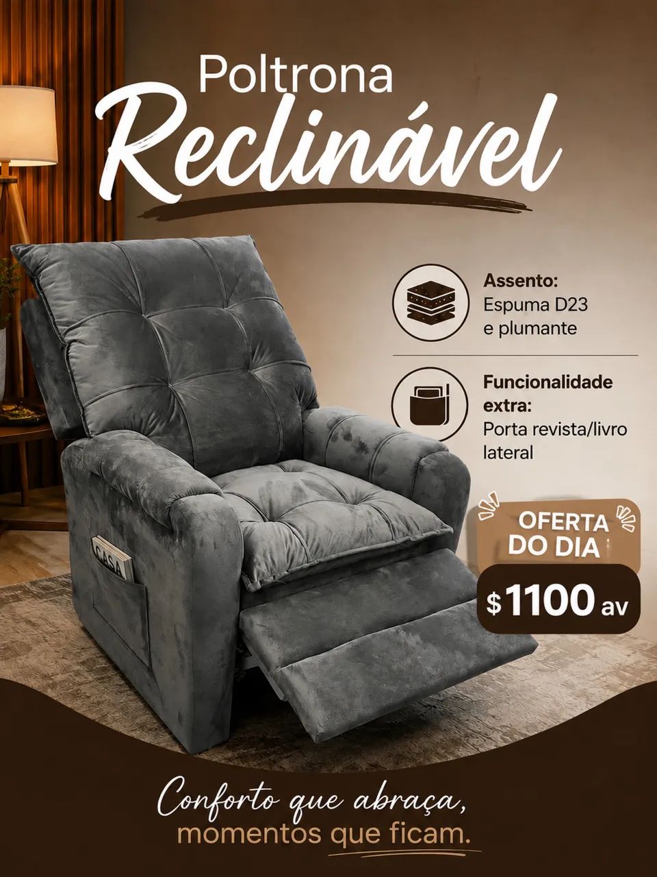 Poltrona reclinável 