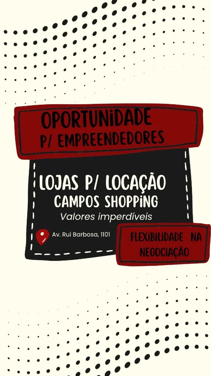 Lojas p locação - Valores imperdíveis!