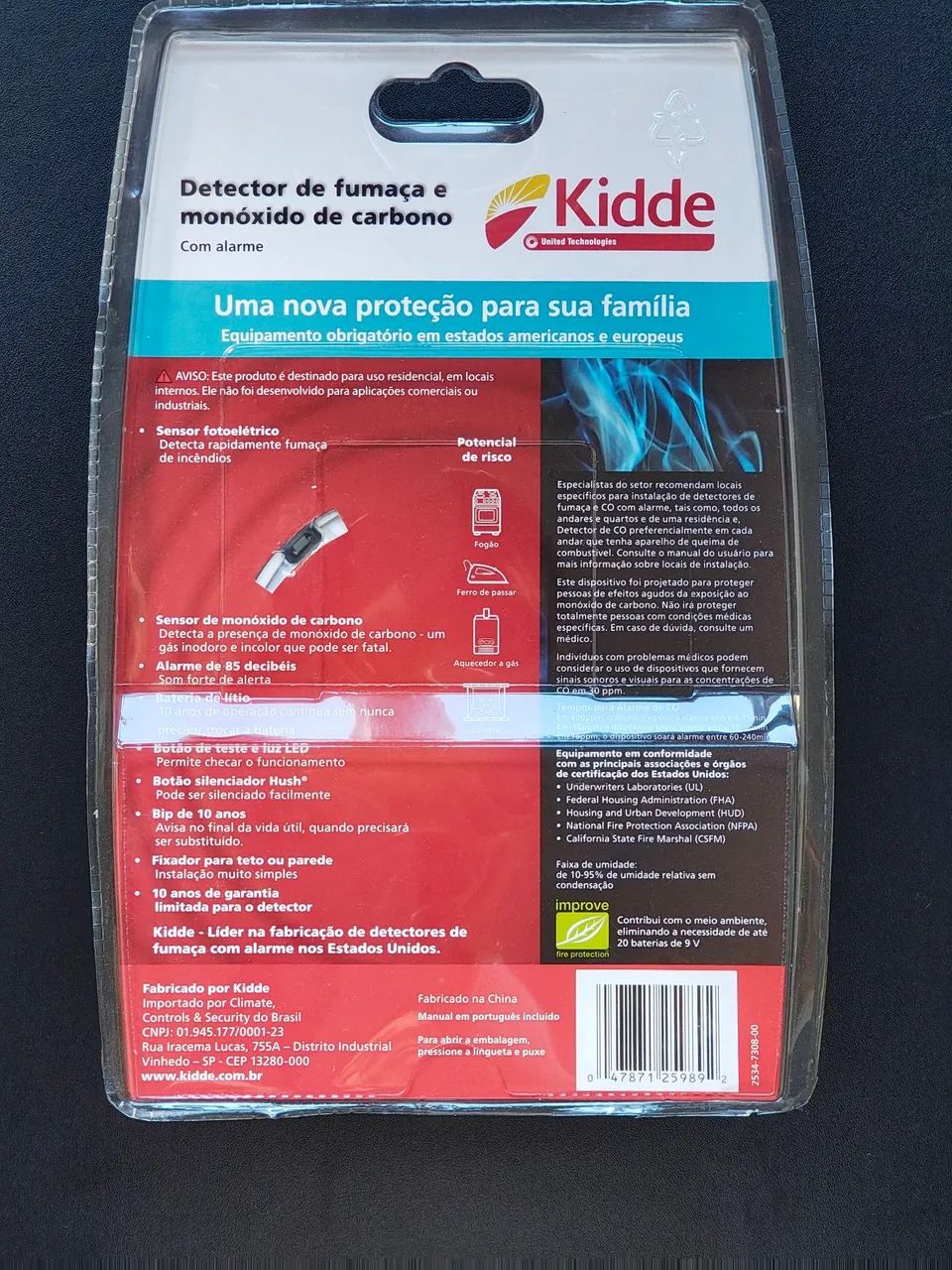Detector de Fumaça e Monóxido de Carbono Kidde - Foto 2