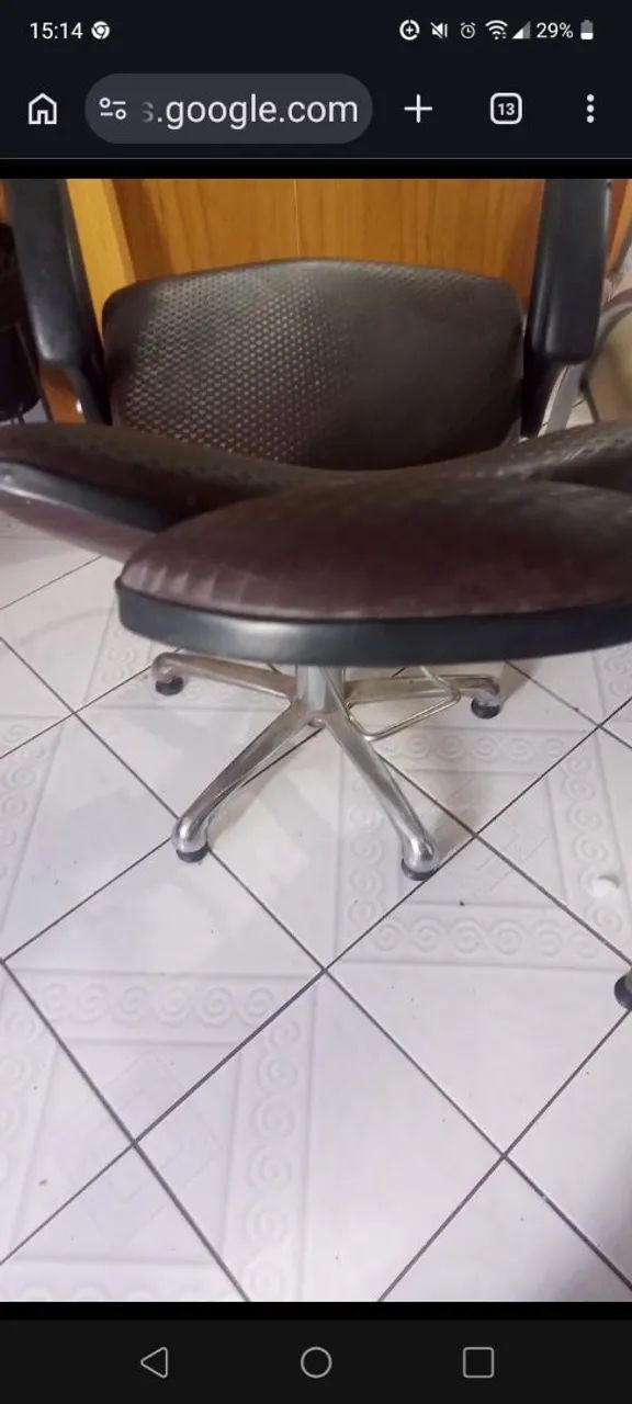 Lavatório e cadeira hidráulica para salão e maquiadora 