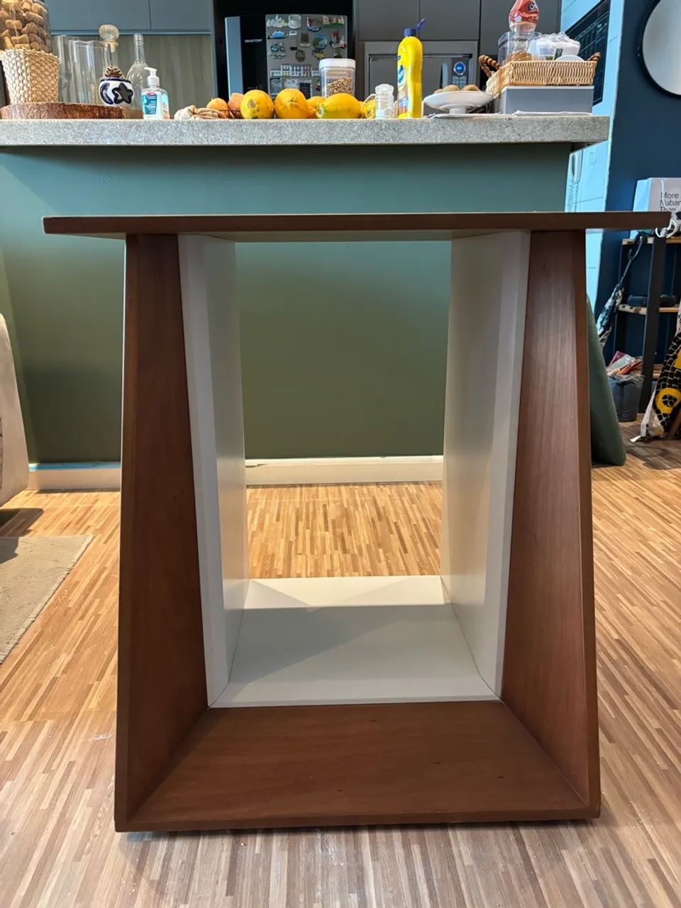 Base de mesa de madeira com laca - Foto 3