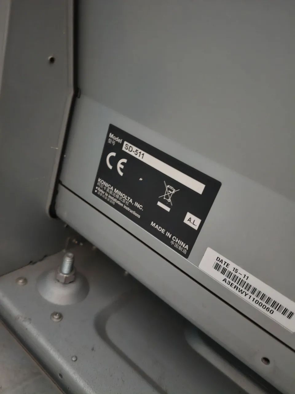 Separador Konica minolta defeito - Foto 4