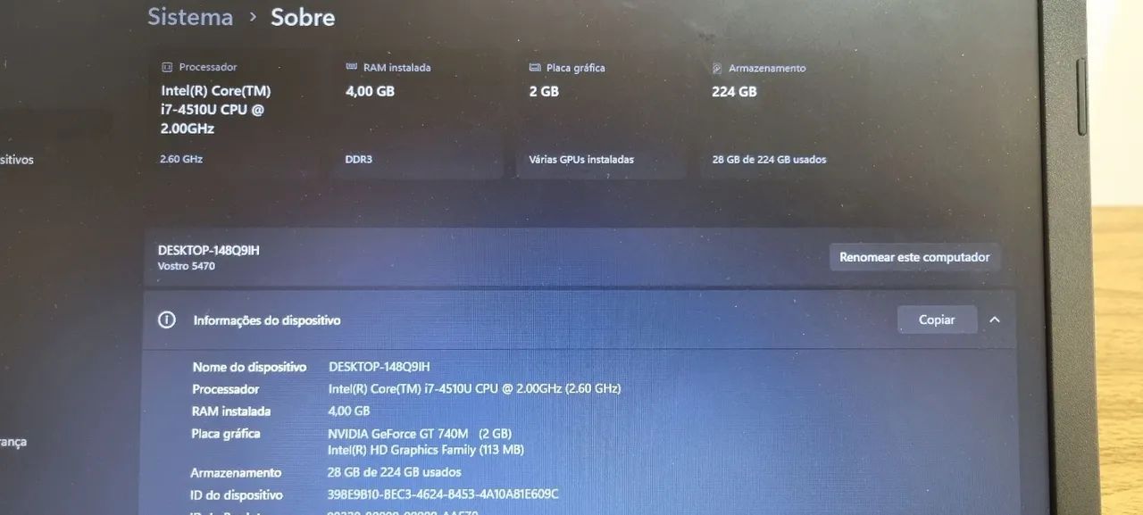 Notebook dell i7 de 4° gen. - Foto 3