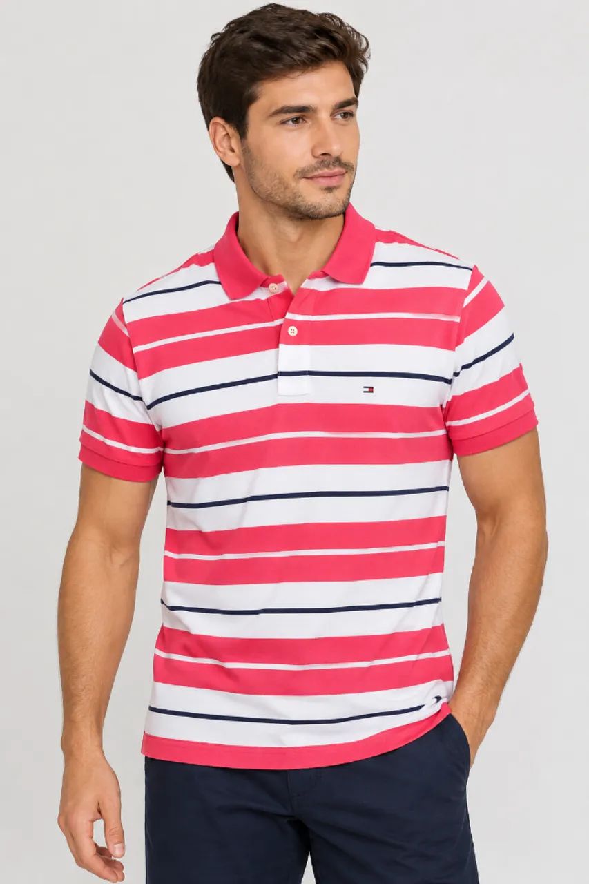 Camisa Polo Tommy Hilfiger Custom Fit Tam M