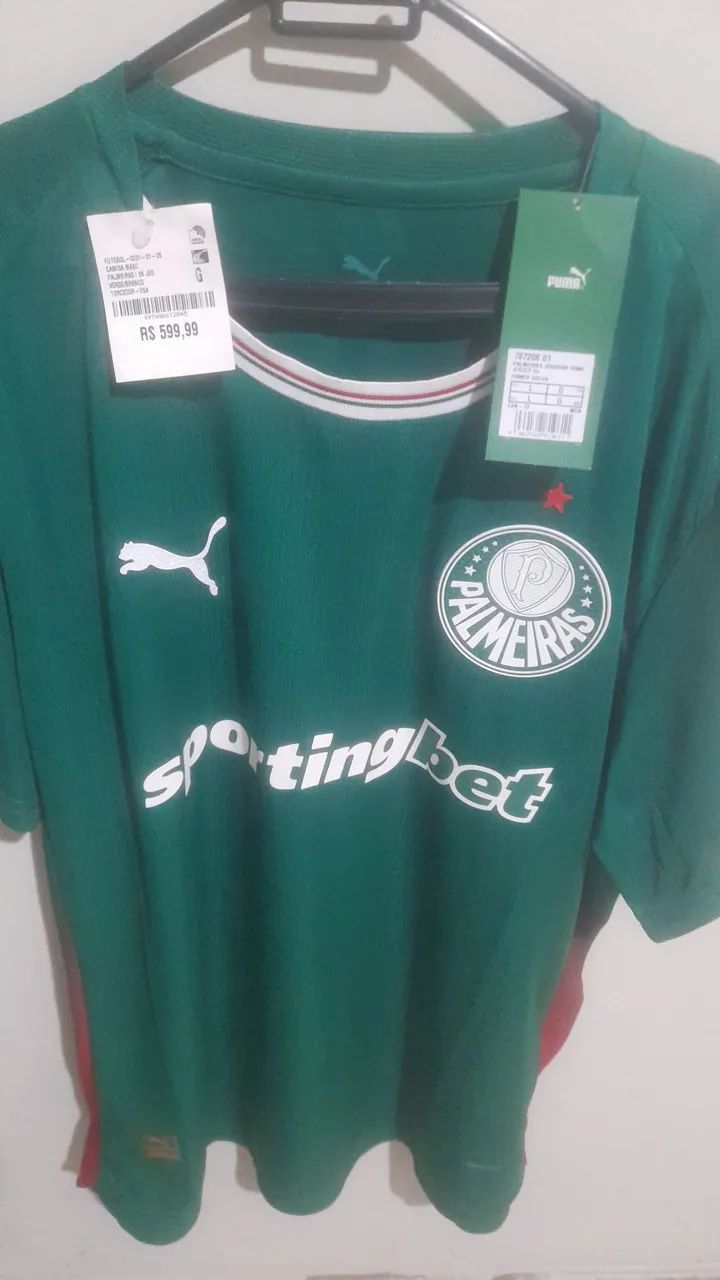 Camisa de jogo oficial do palmeiras 