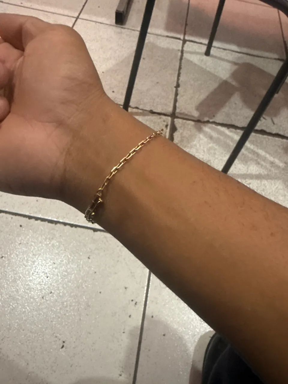 Pulseira de ouro maciça 