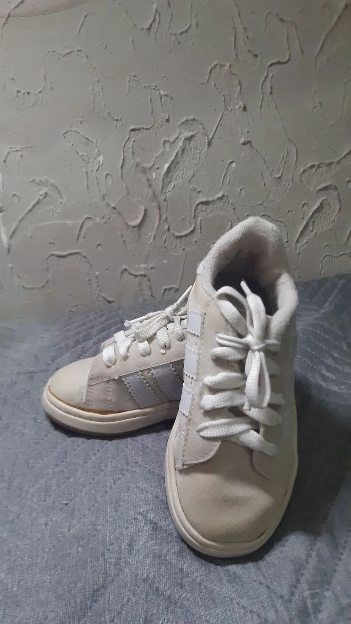 Tenis adiddas original infantil cinza - Foto 2