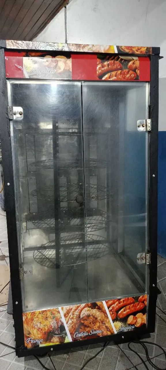 Máquina de frango assado giratória 