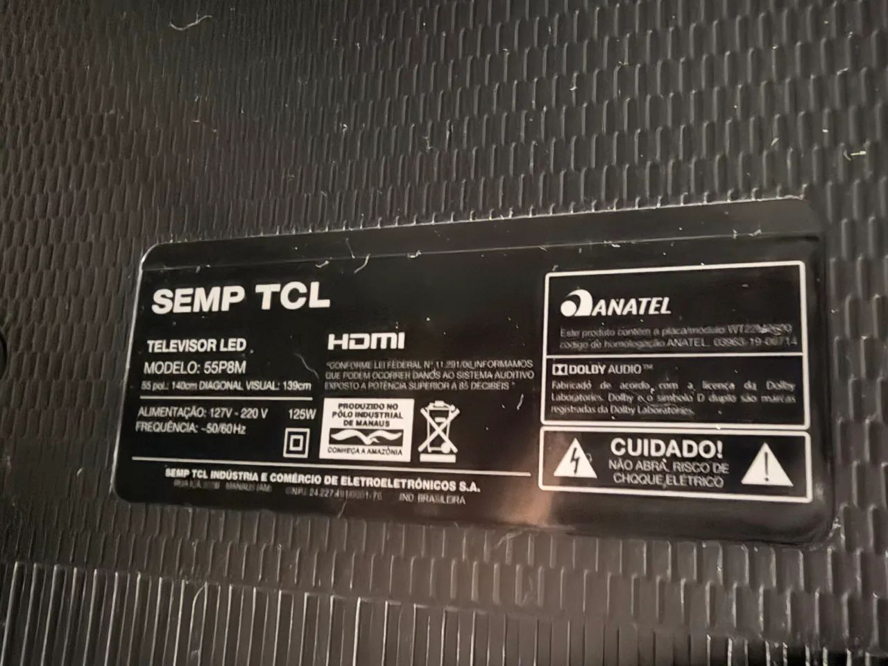 Tv TCl com defeito 55 polegadas  - Foto 2