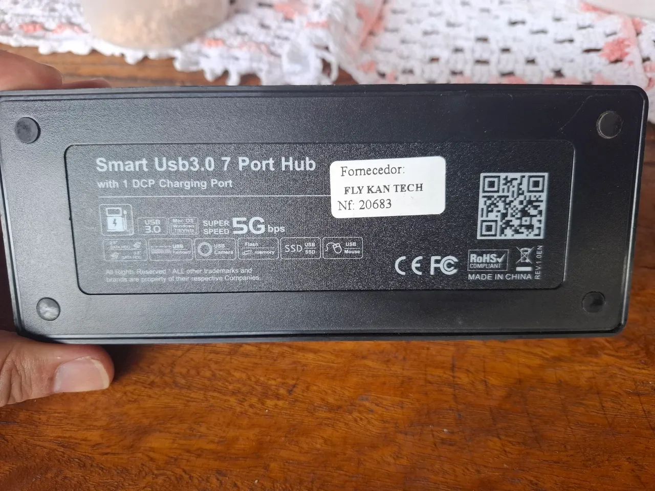 Hub usb 3.0 7 portas com 1 porta de carregamento - Foto 3