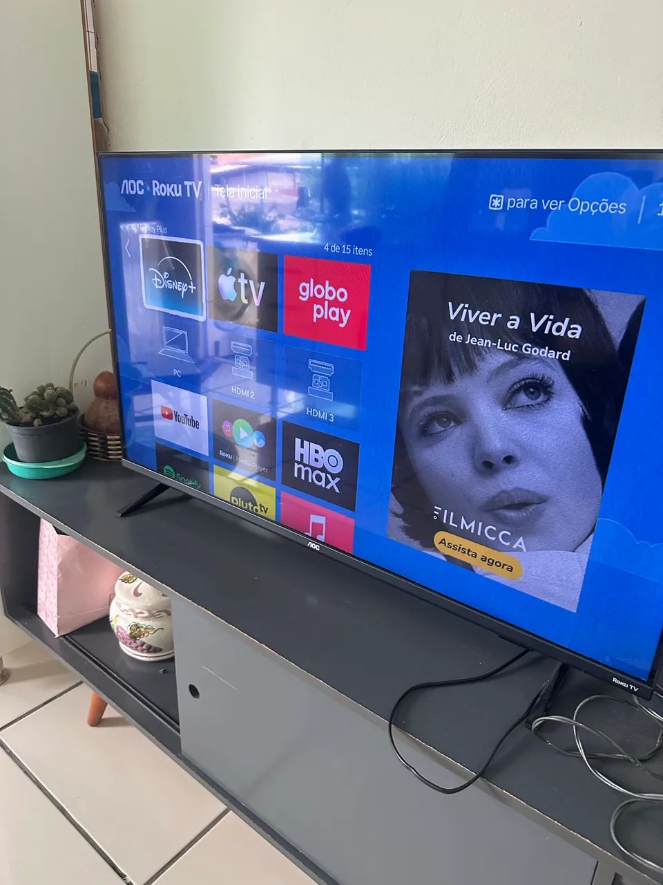Smart 43 três meses NF novinha  - Foto 2