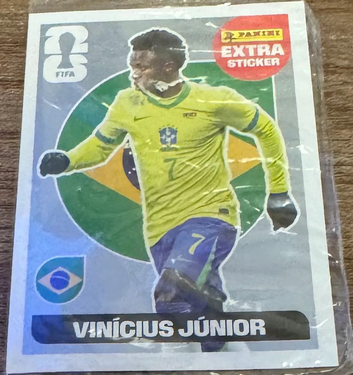Figurinha copa Vini Júnior legend ORIGINAL prata - Foto 2