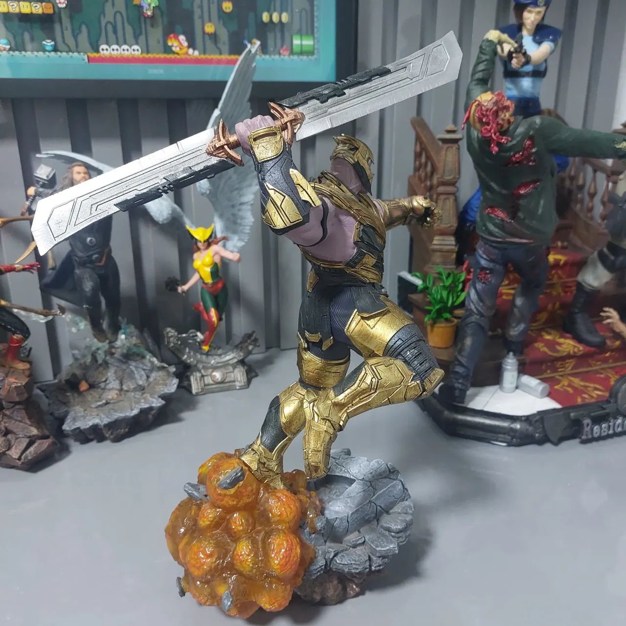 Estátua Thanos vingadores - Iron studios 1/10 (sem caixa) - Foto 4