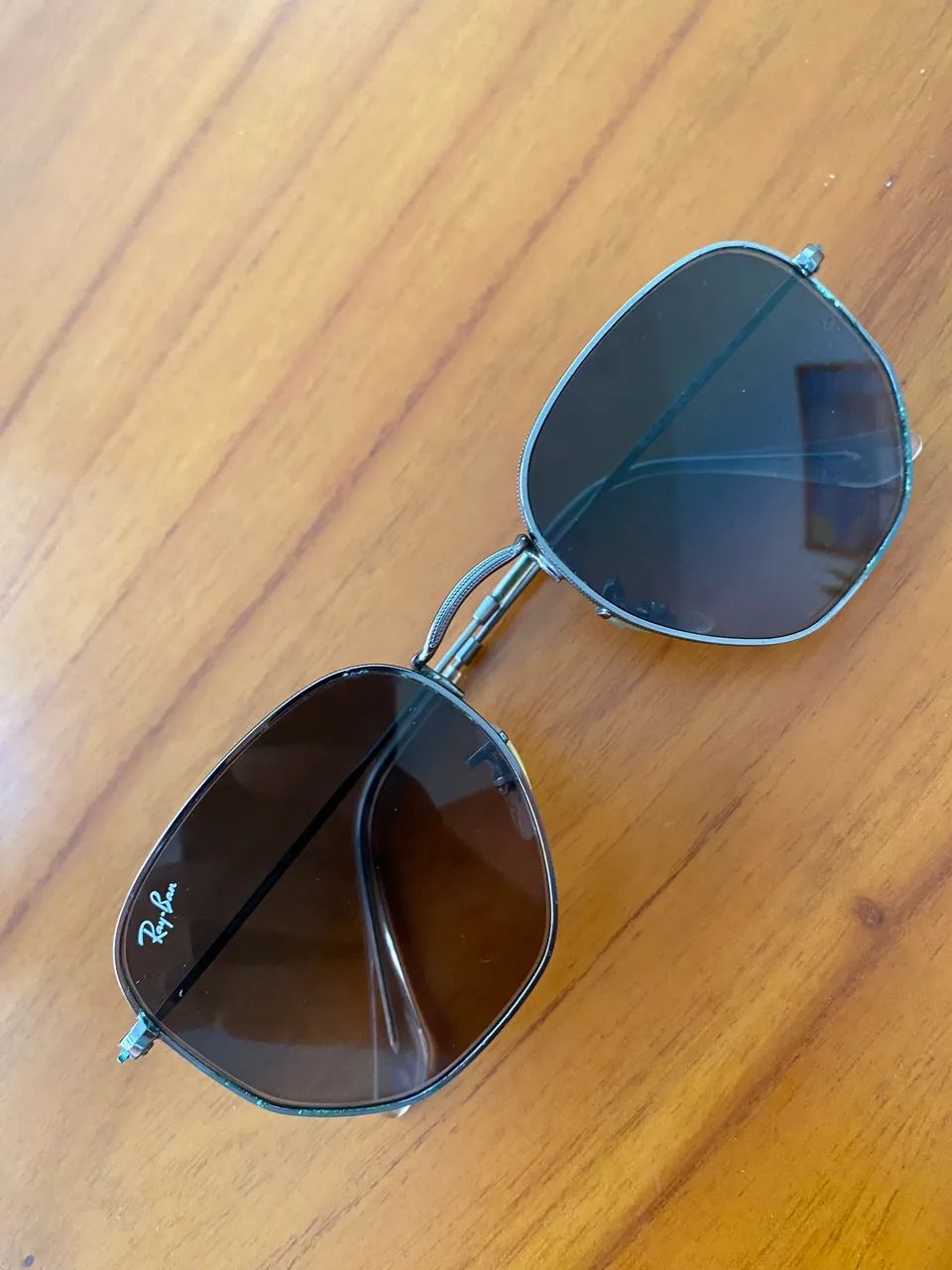 Óculos de Sol Ray-Ban Hexagonal Masculino - Foto 3