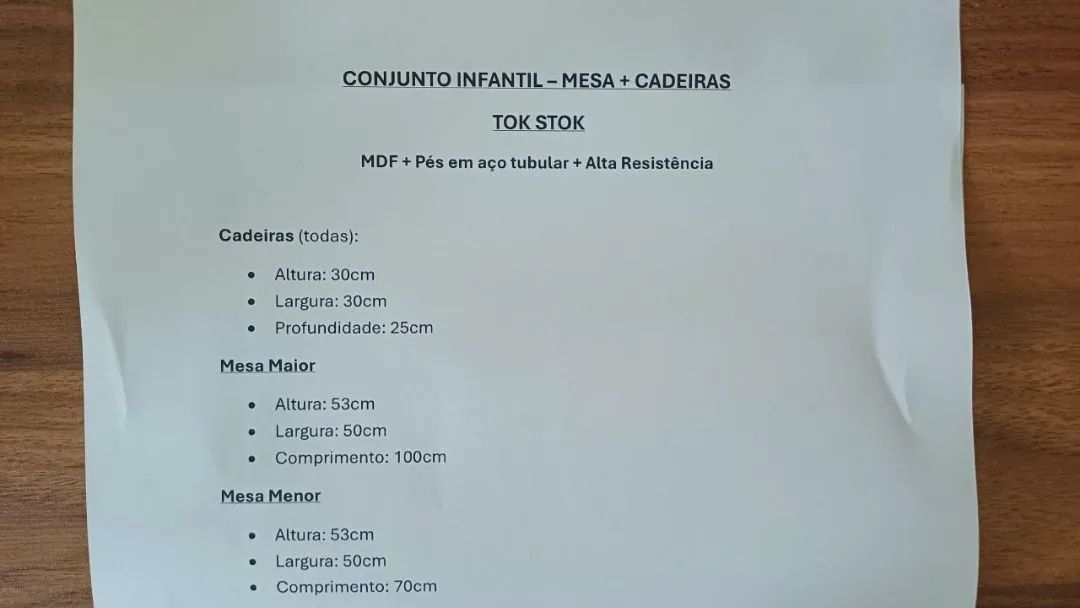 Mesas e cadeiras infantis Tok&Stok - Foto 4