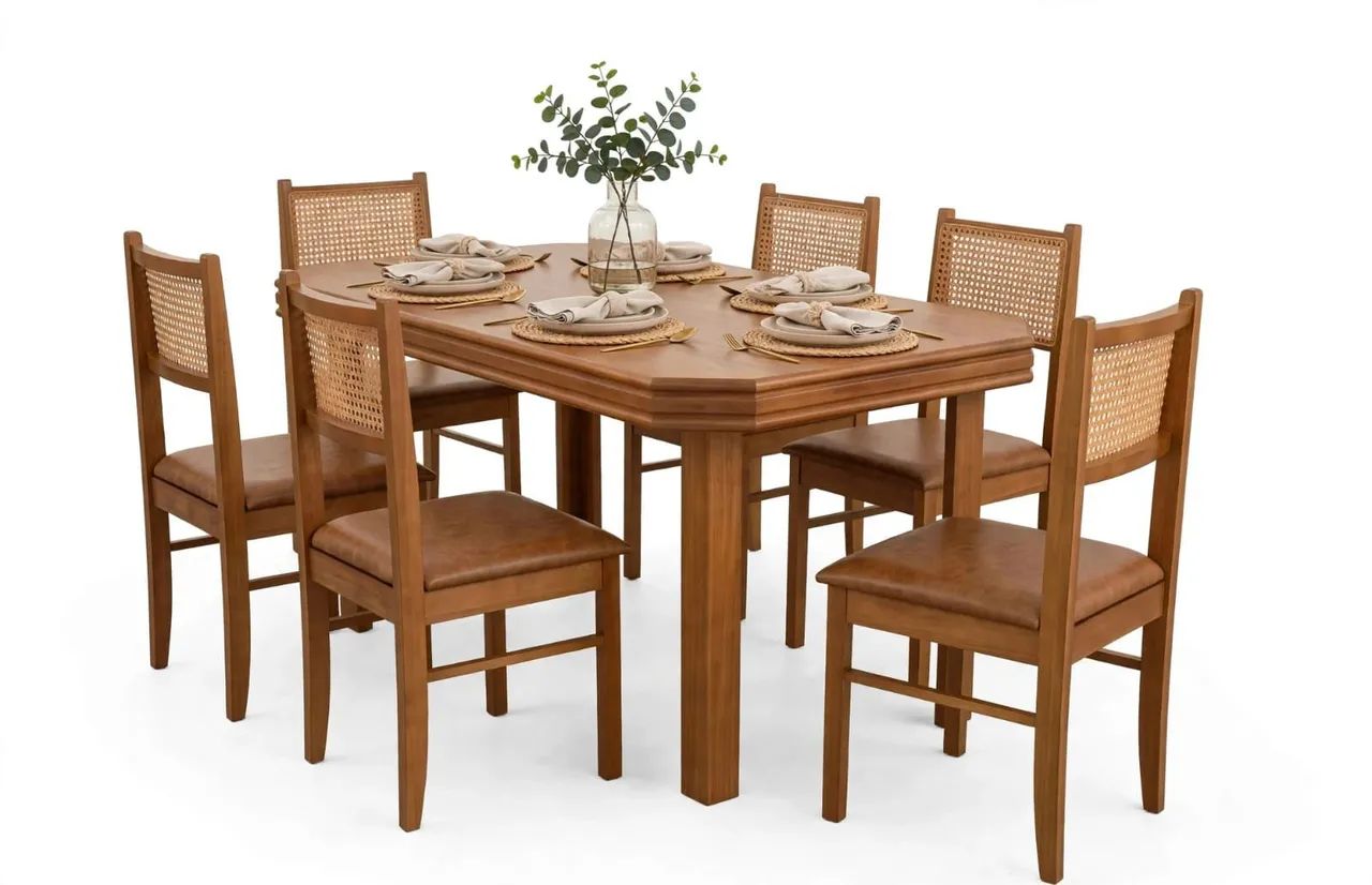 Mesa de Jantar com 6 cadeiras 