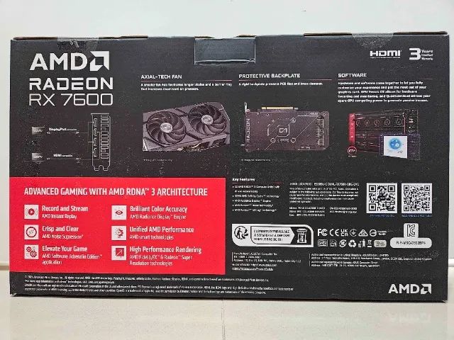 (NOVO) Placa De Vídeo Asus Dual AMD Radeon RX 7600 EVO OC Edition, 8GB, GDDR6 - Foto 6