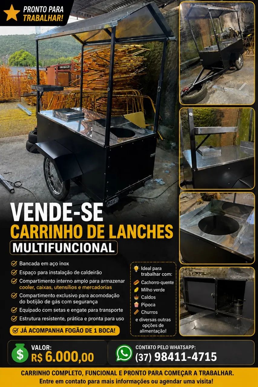 Carrinho de lanches 