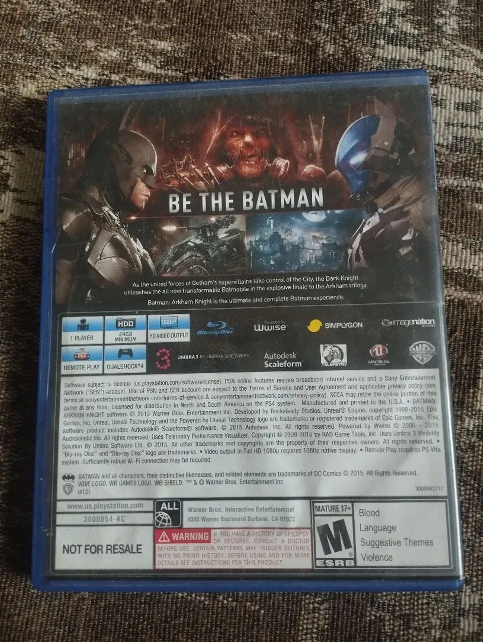 Jogo PS4 Batman Arkham Knight - Foto 2
