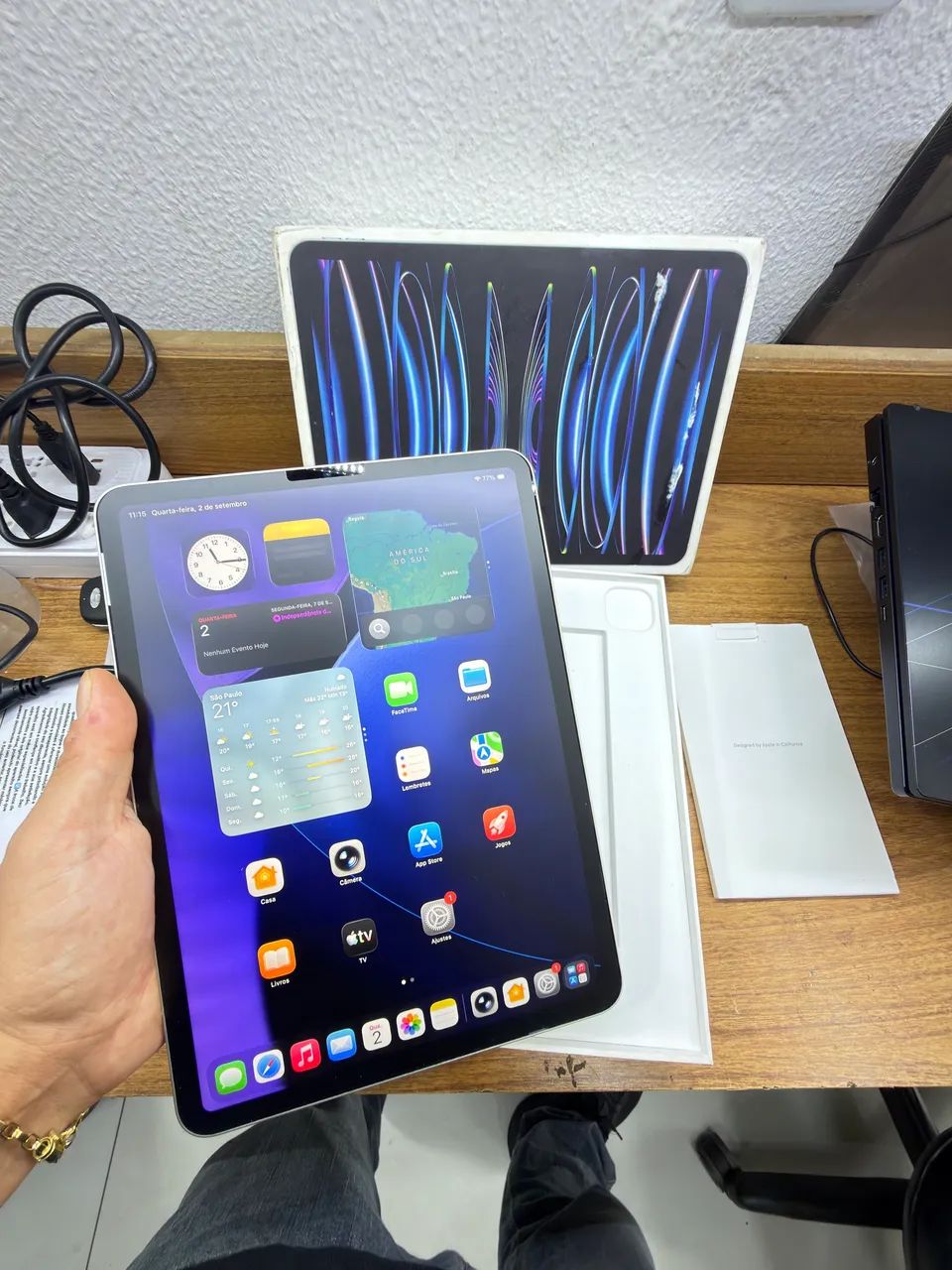 iPad Pro 11? M2 ? 4ª Geração ? 128GB ? Wi-Fi ? Com Caixa ? - Foto 5