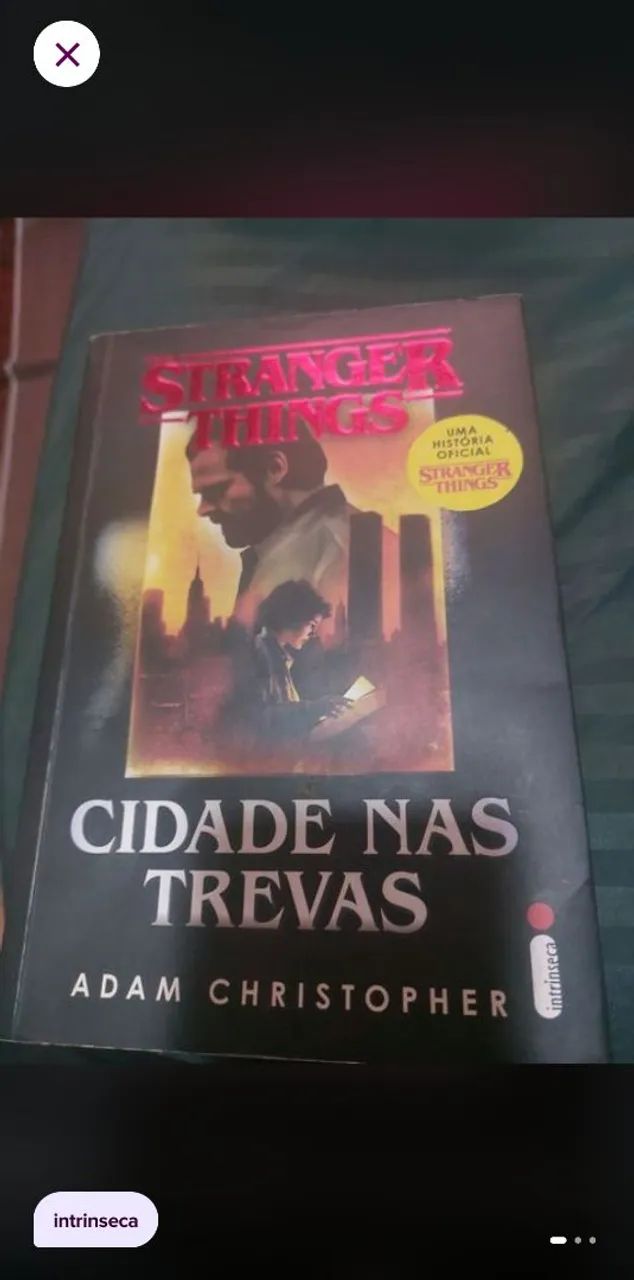 Livro Cidade das Trevas Stranger things 