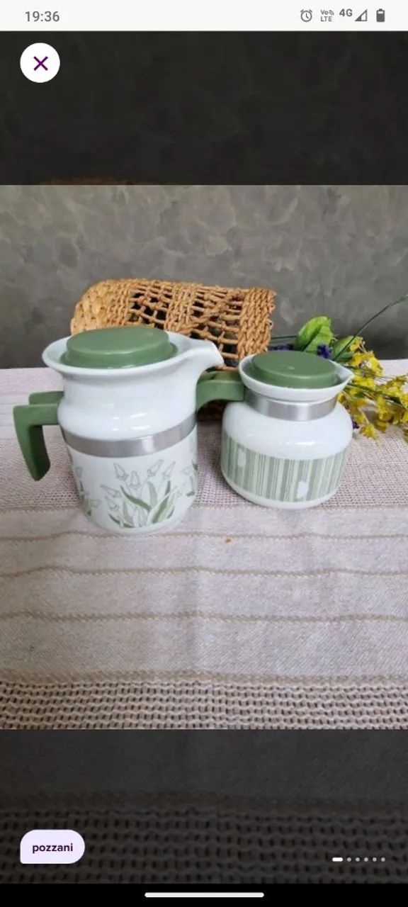 Kit Leiteira e bule Pozzani 
